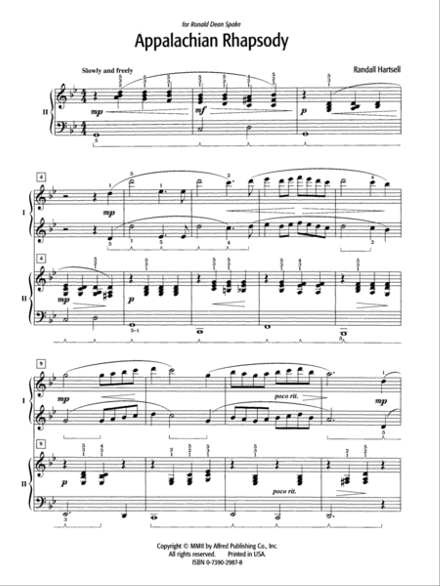 Appalachian Rhapsody Appalachian Rhapsody Small Ensemble scores gallery preview page 2