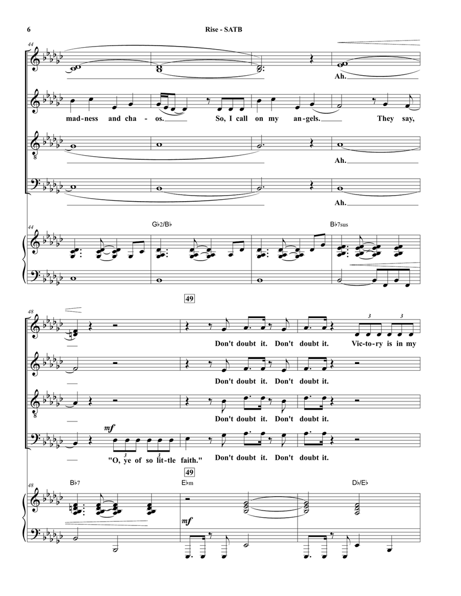 Rise 4-Part scores gallery preview page 6