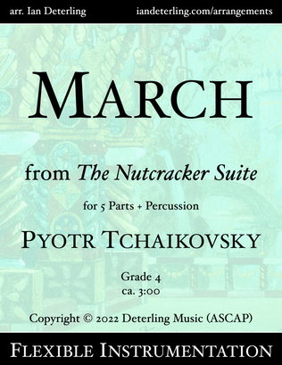 Book cover for March from "The Nutcracker Suite" (flexible instrumentation)
