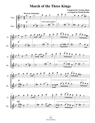 March of the Three Kings - Flute / Oboe Duet - Intermediate