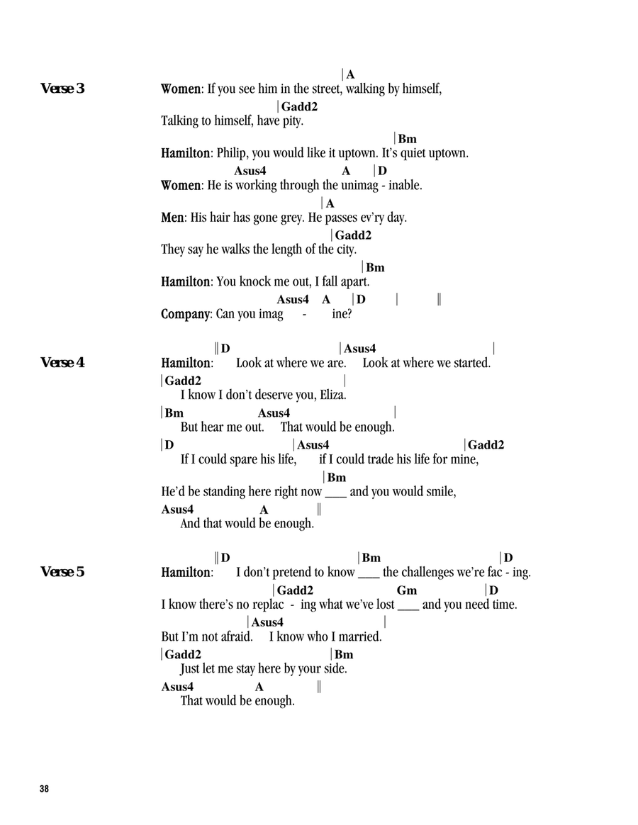 It's Quiet Uptown (from Hamilton) Guitar scores gallery preview page 2