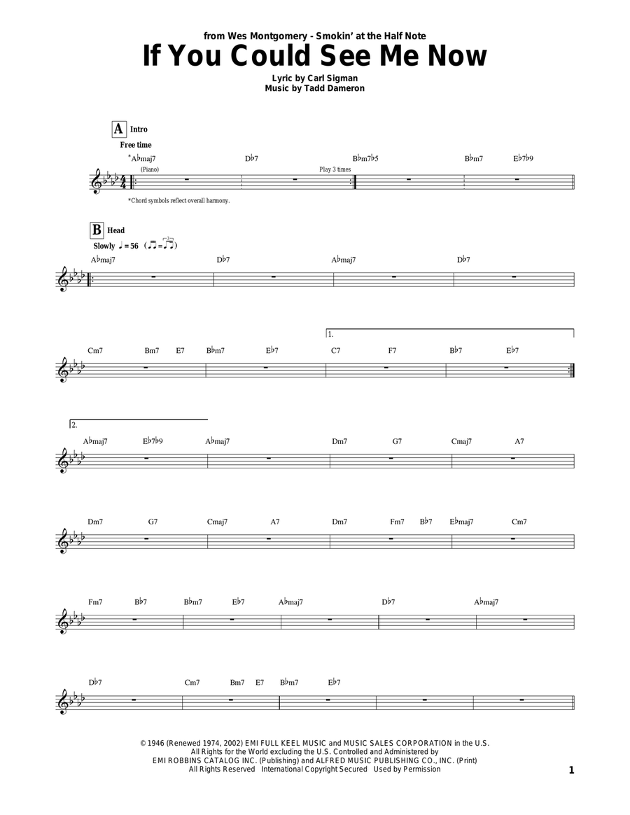 If You Could See Me Now If You Could See Me Now Electric Guitar scores gallery preview page 1