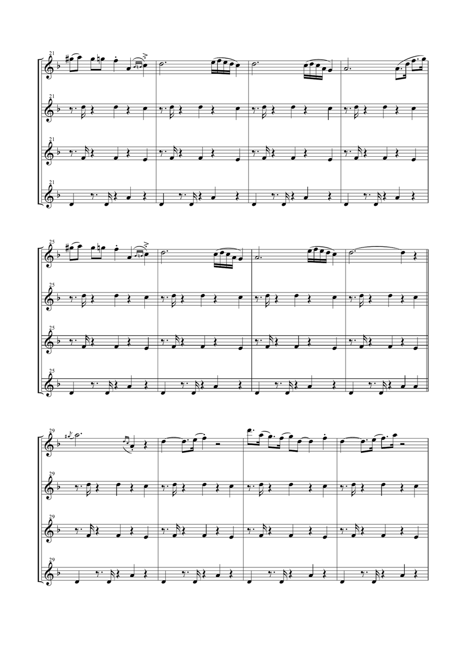 Take Five Woodwind Quartet scores gallery preview page 5