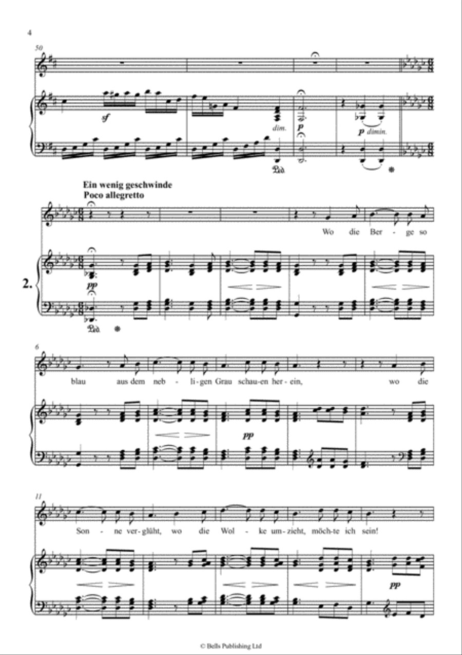 An die ferne Geliebte, Op. 98 (D Major) Voice Solo scores gallery preview page 4