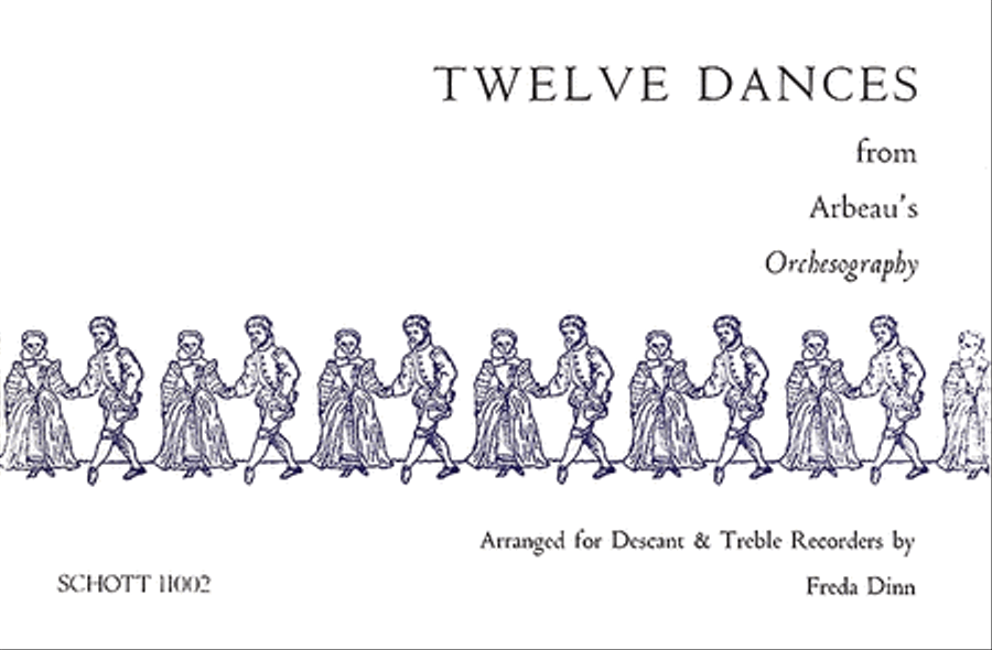 Dinn 12 Dances From Orchesography Des/tr Alto Recorder scores gallery preview page 1
