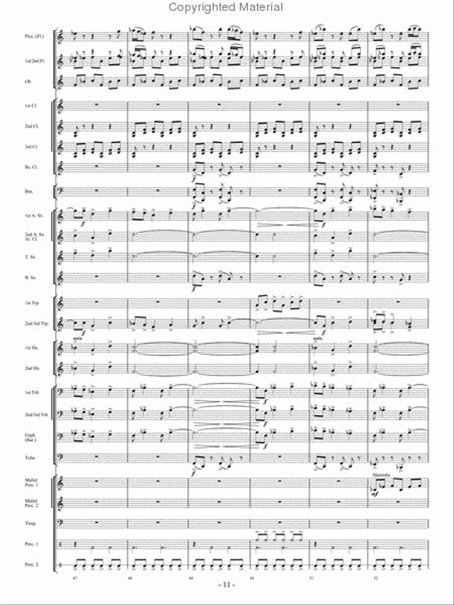 Beyond the Breaking Tides Concert Band scores gallery preview page 10