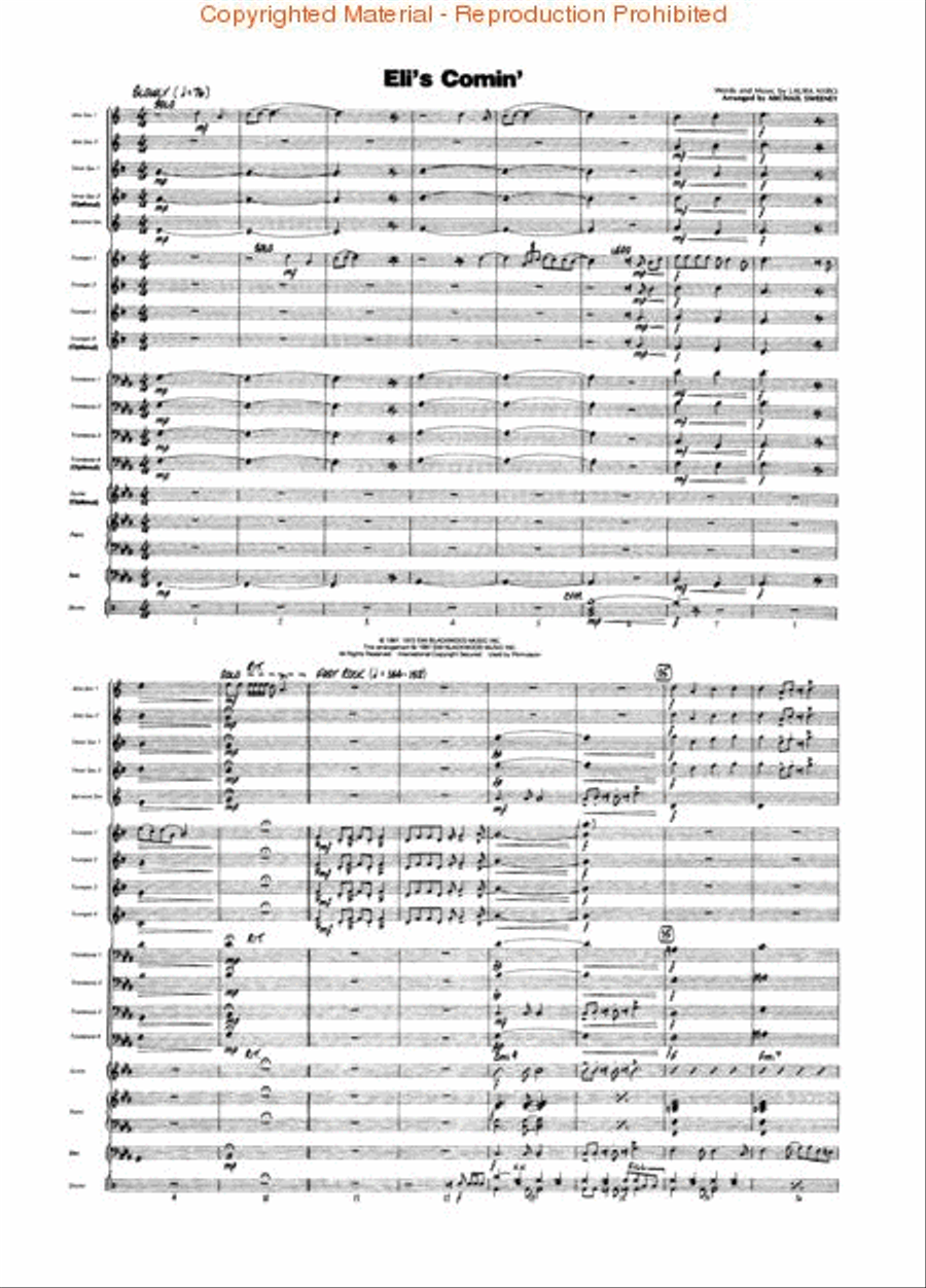 Easy Jazz Classics – Conductor Jazz Ensemble scores gallery preview page 4