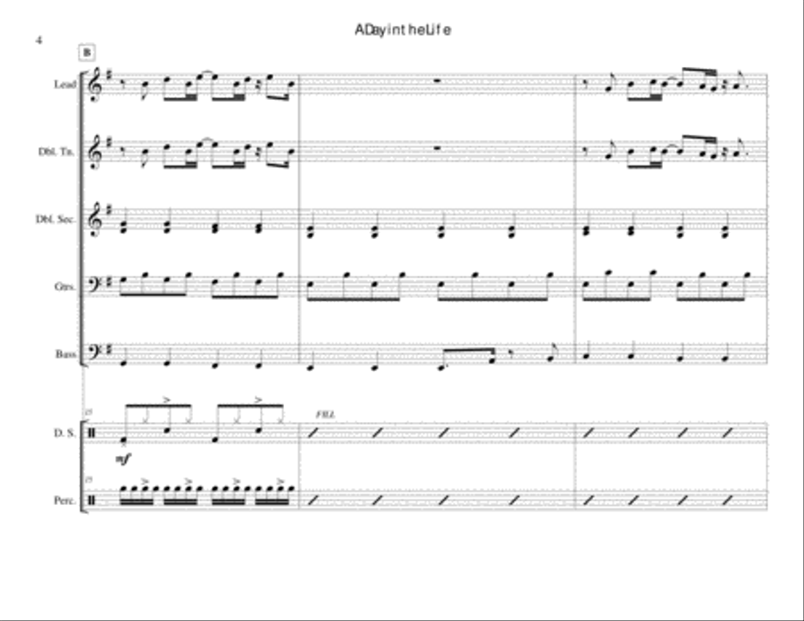 A Day In The Life A Day In The Life Steel Drum Band scores gallery preview page 4