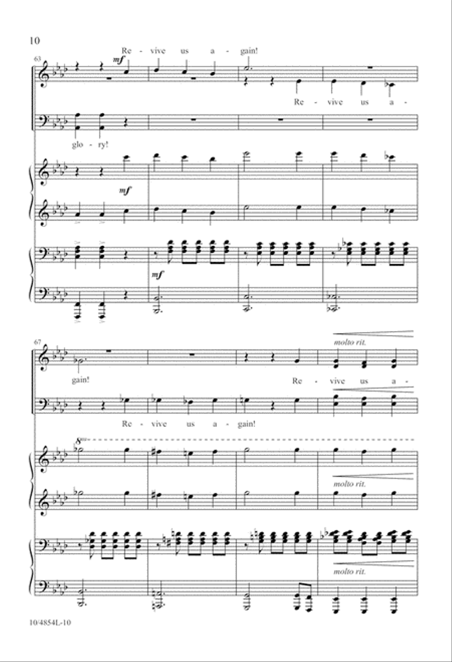 Revive Us Again Revive Us Again 4-Part scores gallery preview page 10