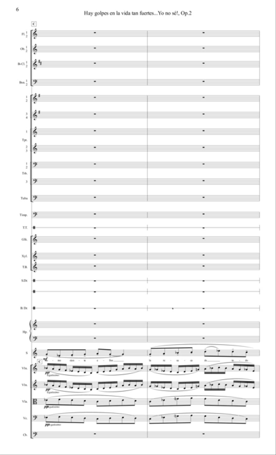 There are Blows in Life, So Powerful...I Don't Know Op. 2b (Orchestral version) Full Orchestra scores gallery preview page 6
