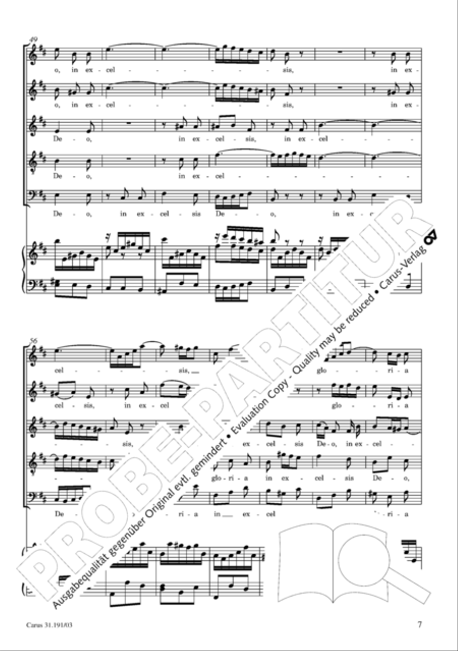 Gloria in excelsis Deo SSATB scores gallery preview page 8