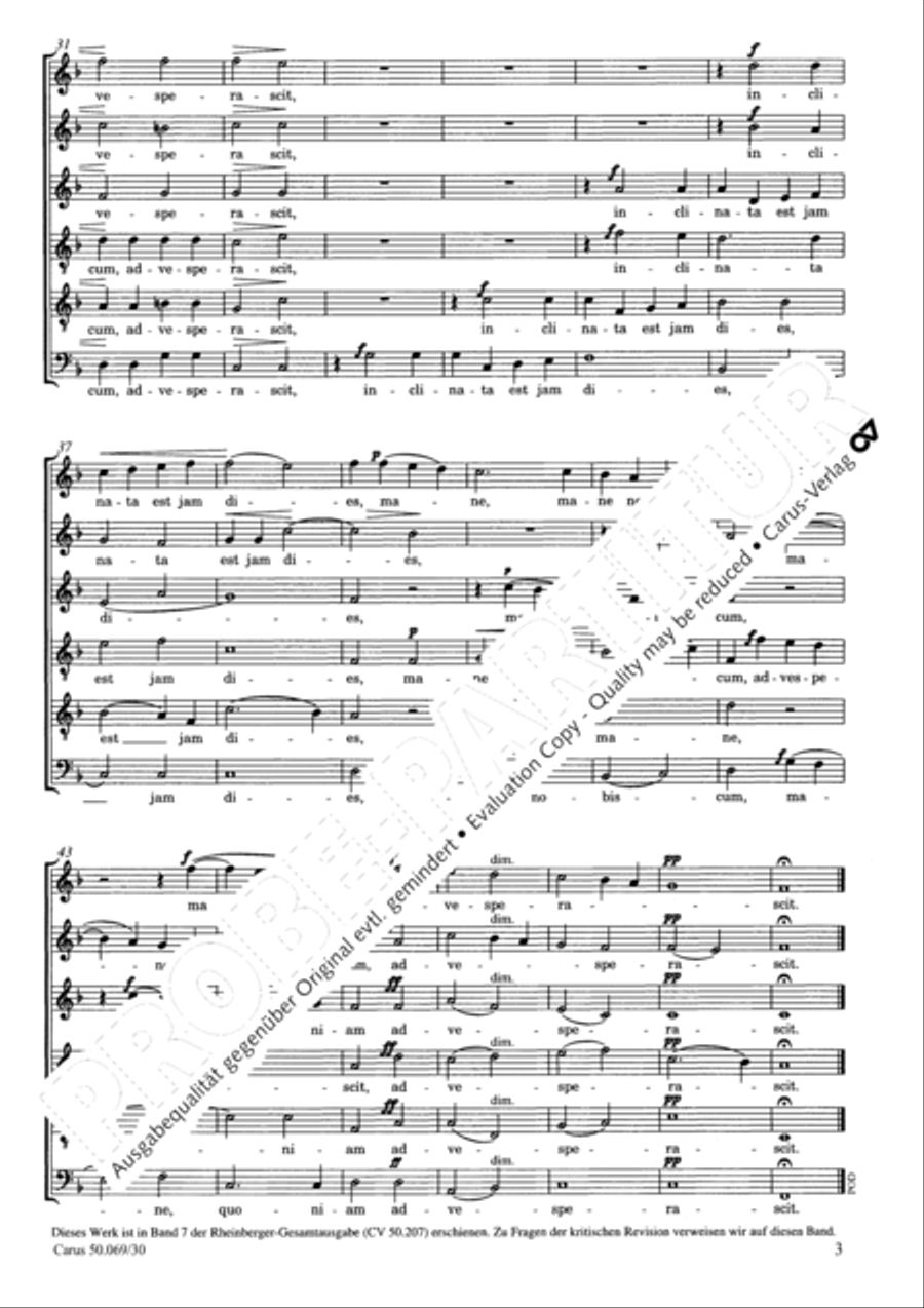 Mane nobiscum Choir scores gallery preview page 4