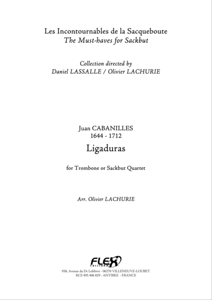 Ligaduras Ligaduras Trombone Quartet scores gallery preview page 1