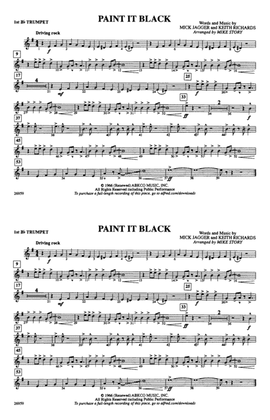 Book cover for Paint It Black: 1st B-flat Trumpet
