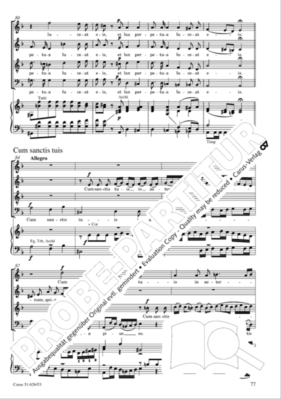 Requiem 4-Part scores gallery preview page 84