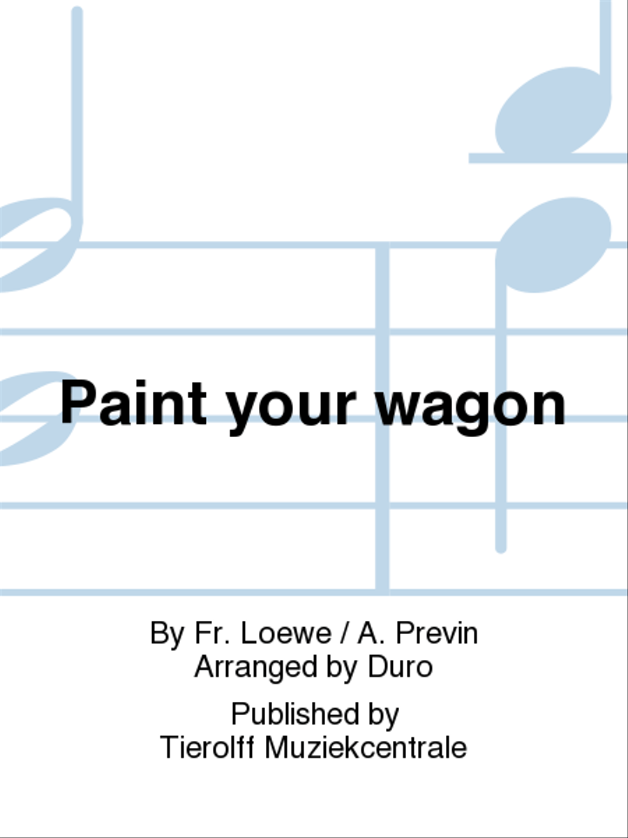 Paint Your Wagon - Selection Concert Band scores gallery preview page 1