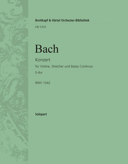 Violin Concerto in E major BWV 1042