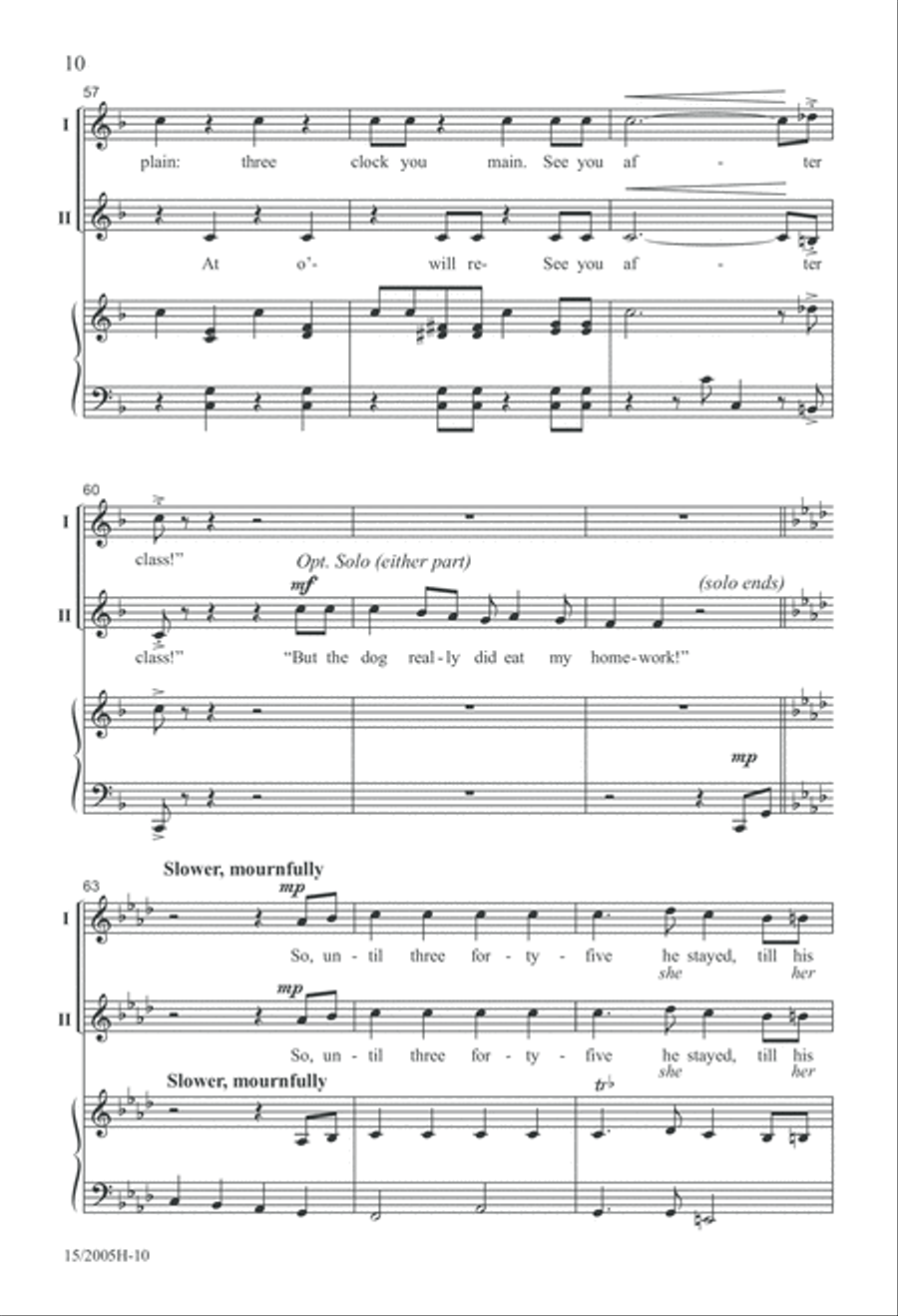 But the Dog REALLY DID Eat My Homework! 2-Part scores gallery preview page 11