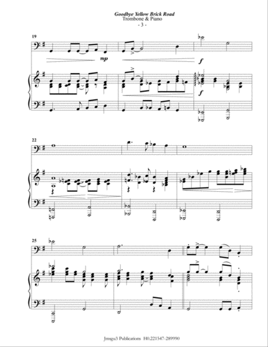 Goodbye Yellow Brick Road Piano scores gallery preview page 3