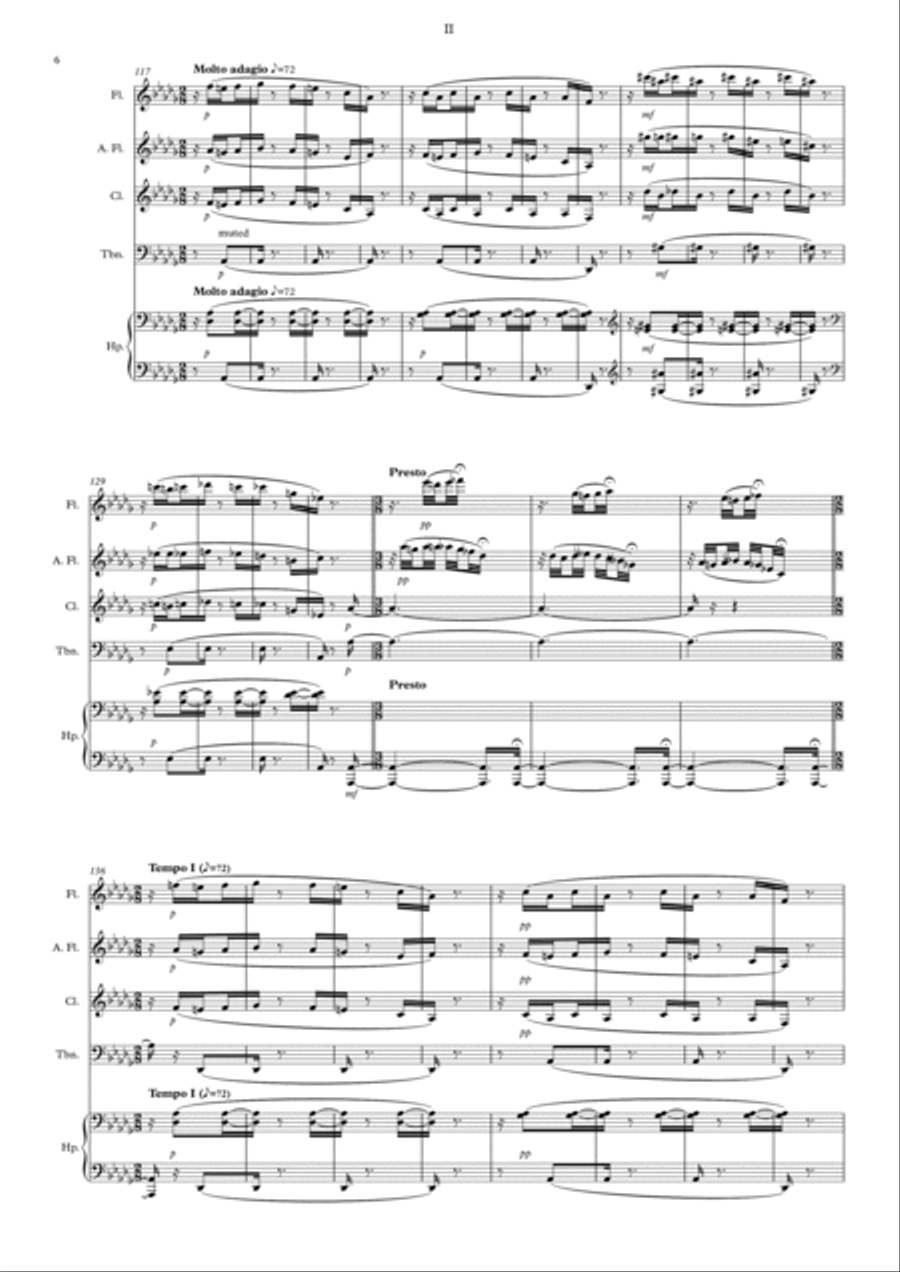 In the mists (V mlhách) Small Ensemble scores gallery preview page 6