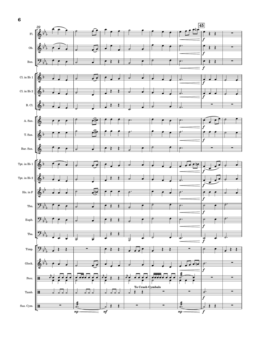 Triumphant Fanfare For Concert Band Concert Band scores gallery preview page 6
