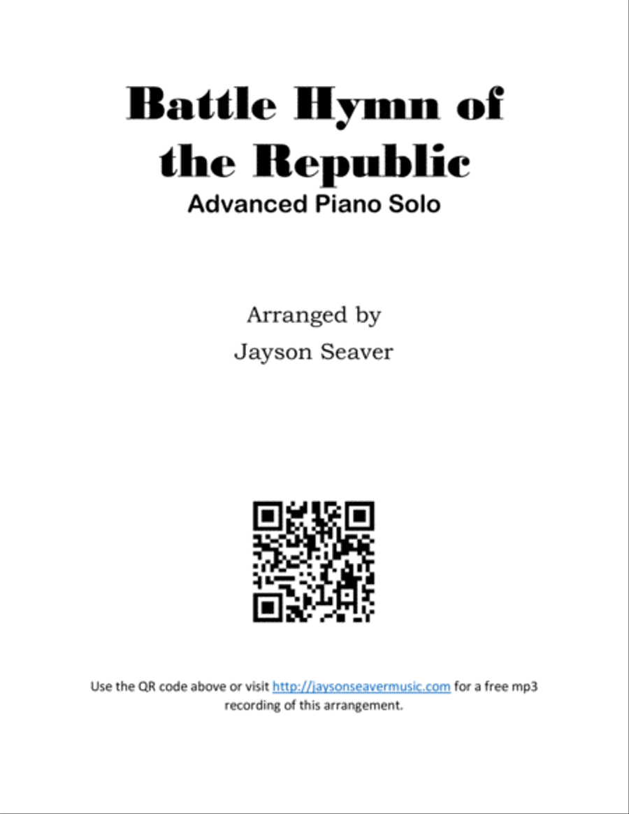 Battle Hymn of the Republic Piano Solo scores gallery preview page 1
