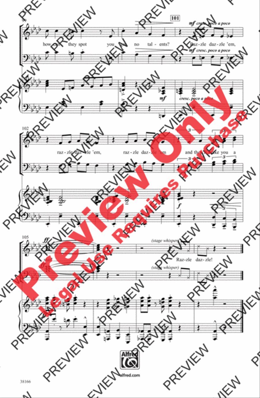 Razzle Dazzle 4-Part scores gallery preview page 12