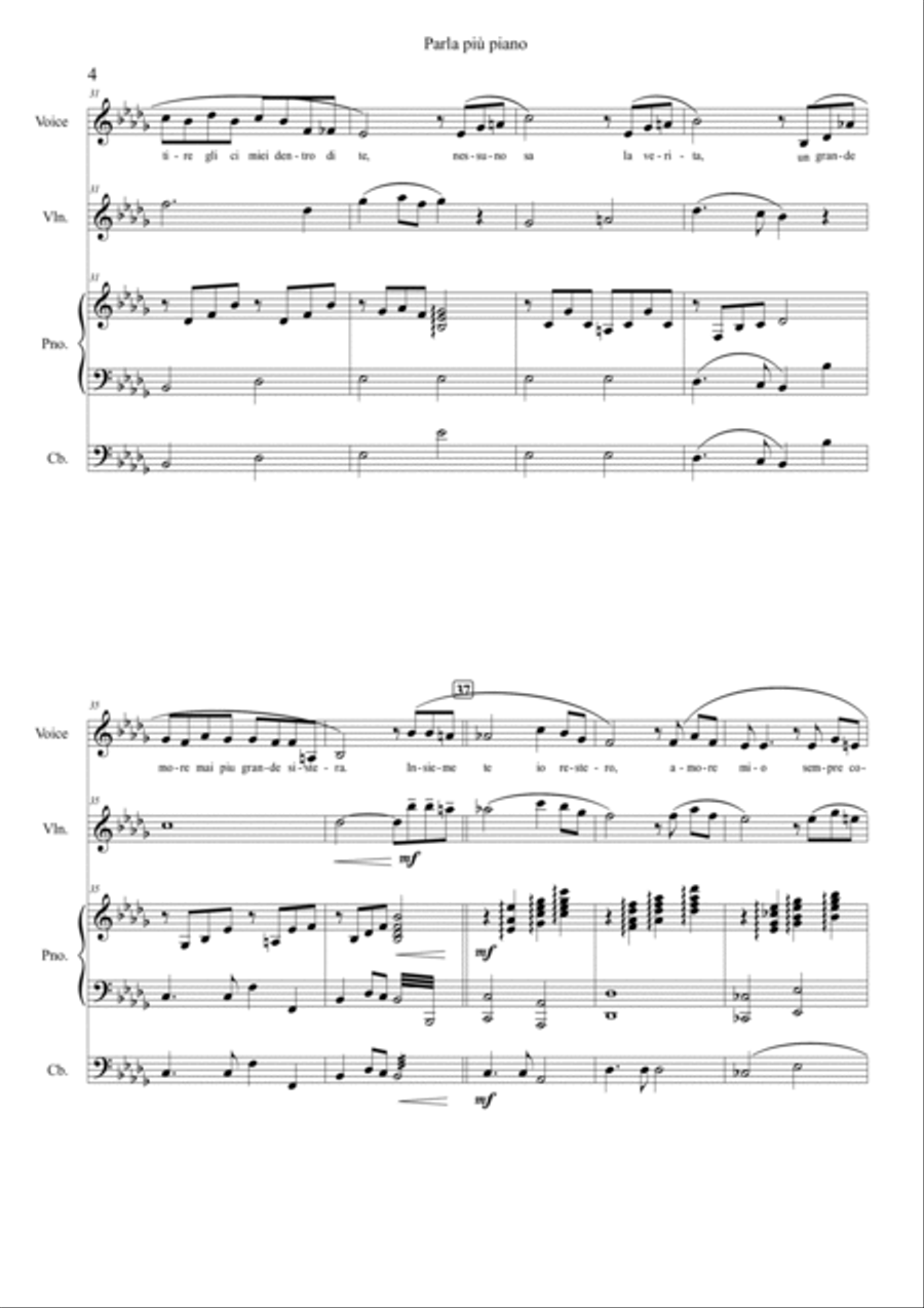 Parla Piu Piano Parla Piu Piano Double Bass scores gallery preview page 4