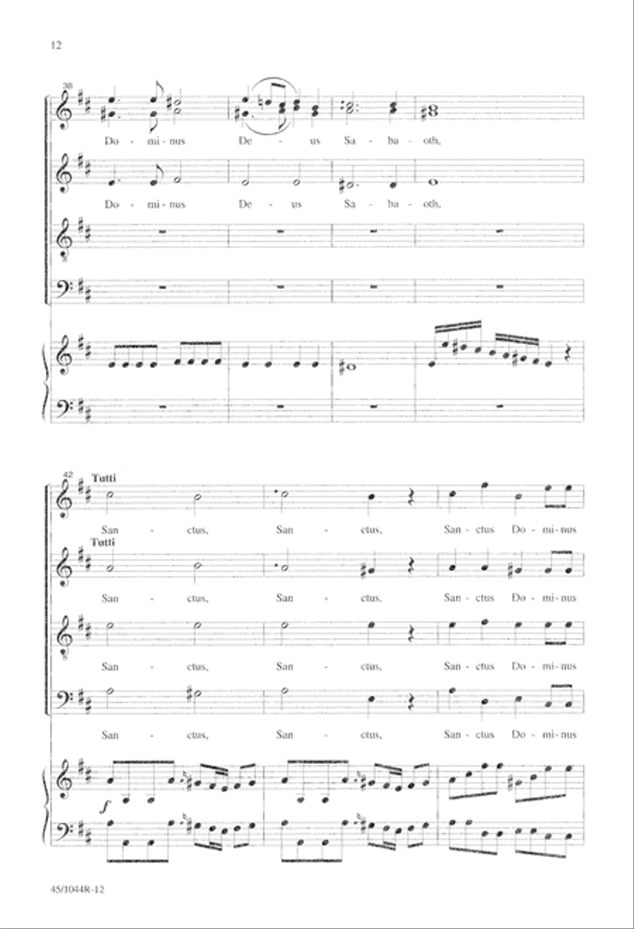 Te Deum Choral Score Te Deum Choral Score 4-Part scores gallery preview page 14