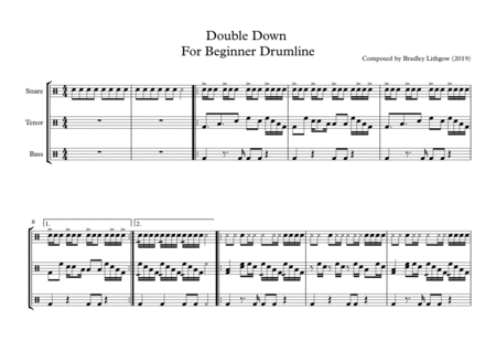 Double Down for beginner drumline image number null