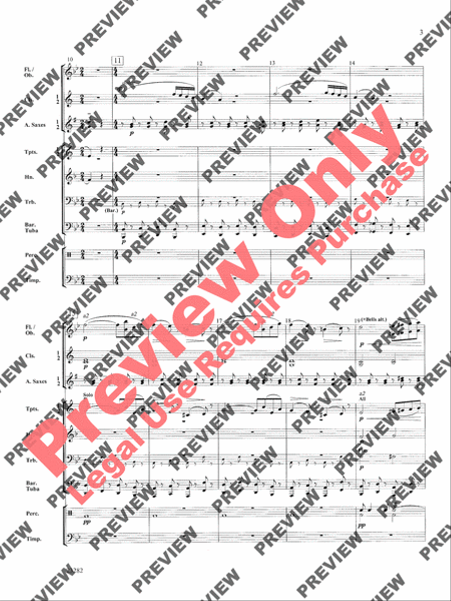 The Barber of Seville Concert Band scores gallery preview page 4