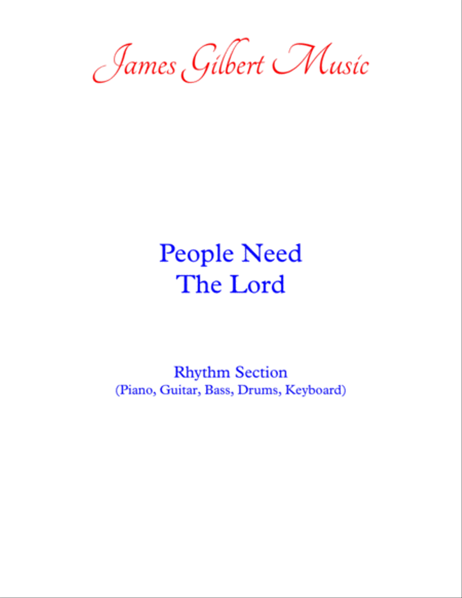 People Need The Lord People Need The Lord Small Ensemble scores gallery preview page 1