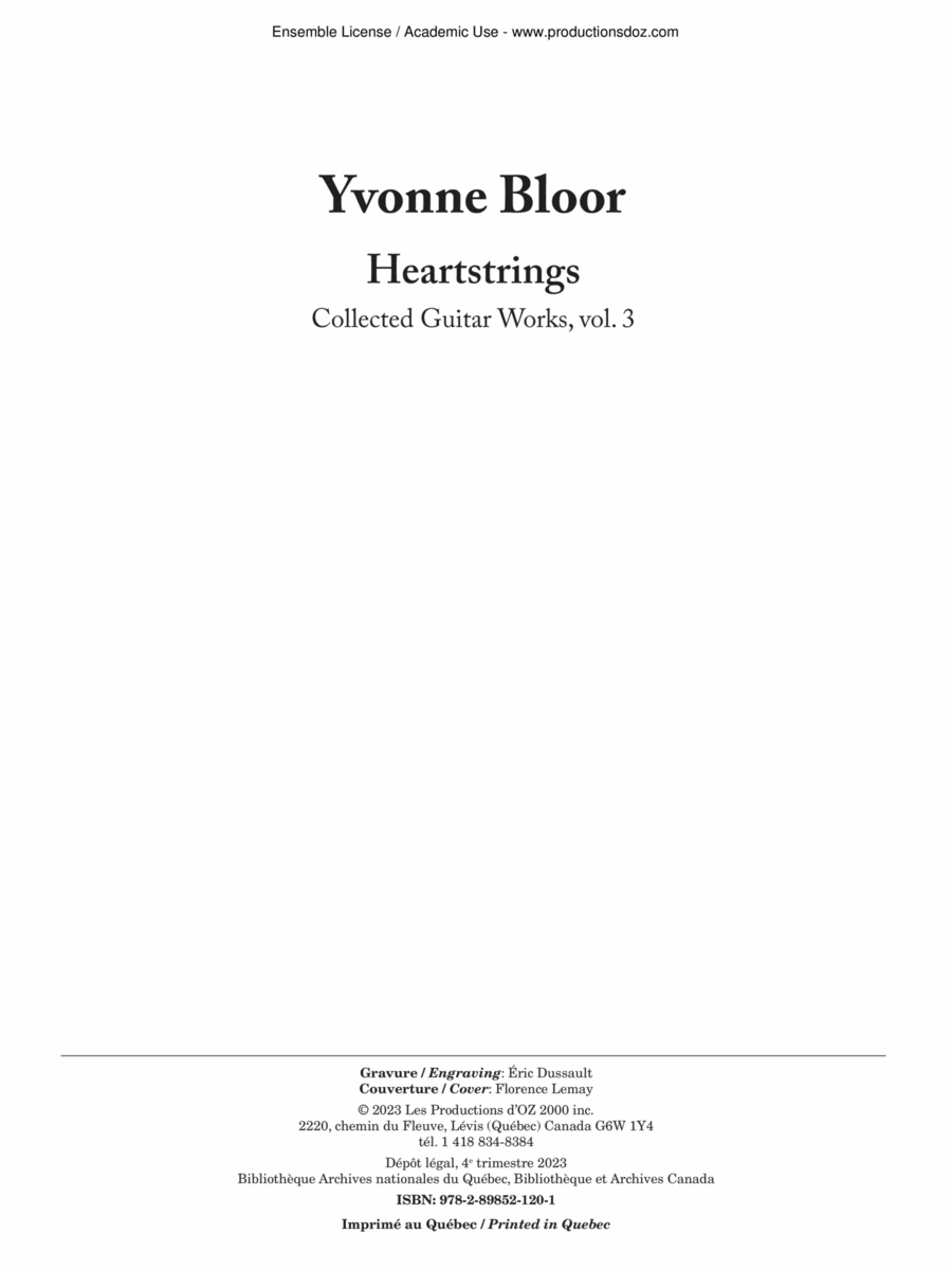 Heartstrings - Collected Guitar Works, vol. 3 Classical Guitar scores gallery preview page 1