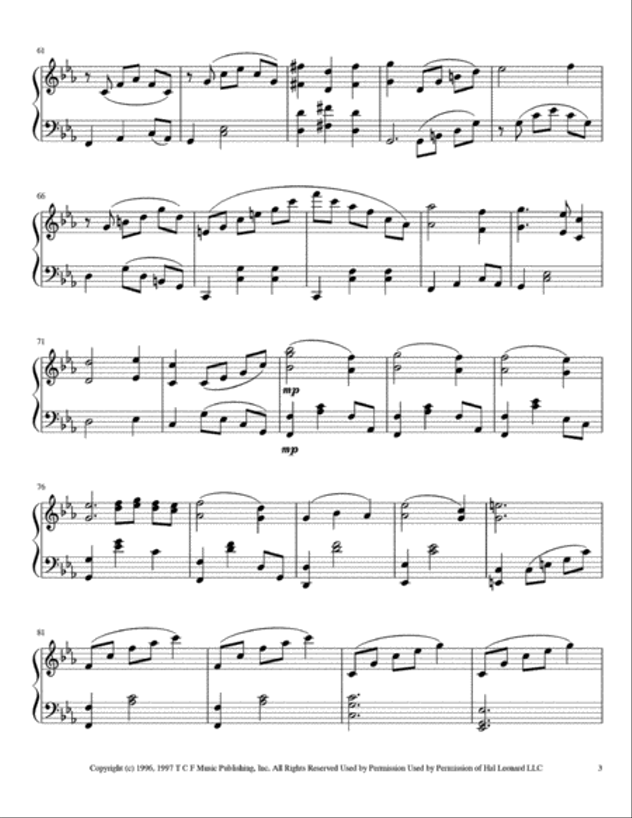 Once Upon A December from the Twentieth Century Fox Motion Picture ANASTASIA Flute Solo scores gallery preview page 5