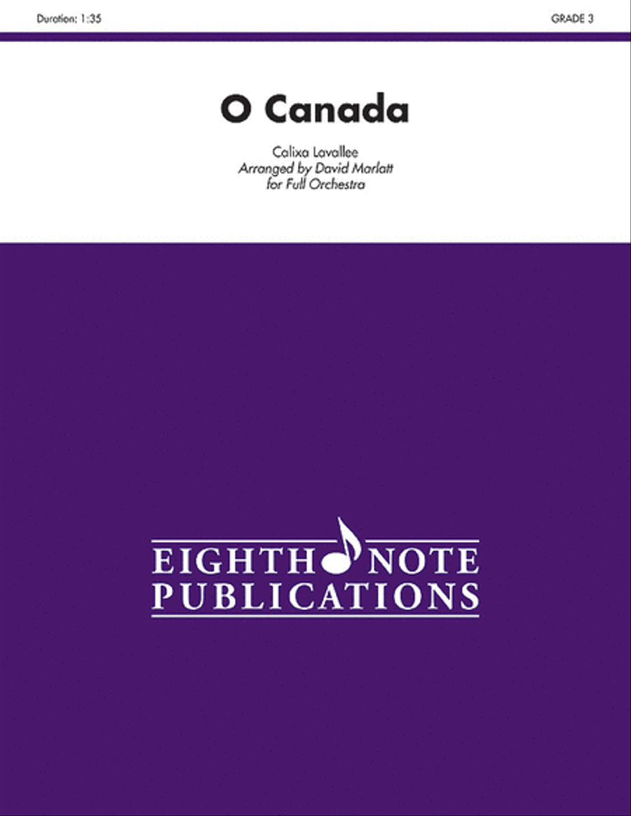 O Canada O Canada Full Orchestra scores gallery preview page 1