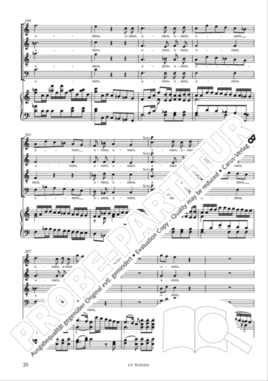 Magnificat in C major 4-Part scores gallery preview page 21