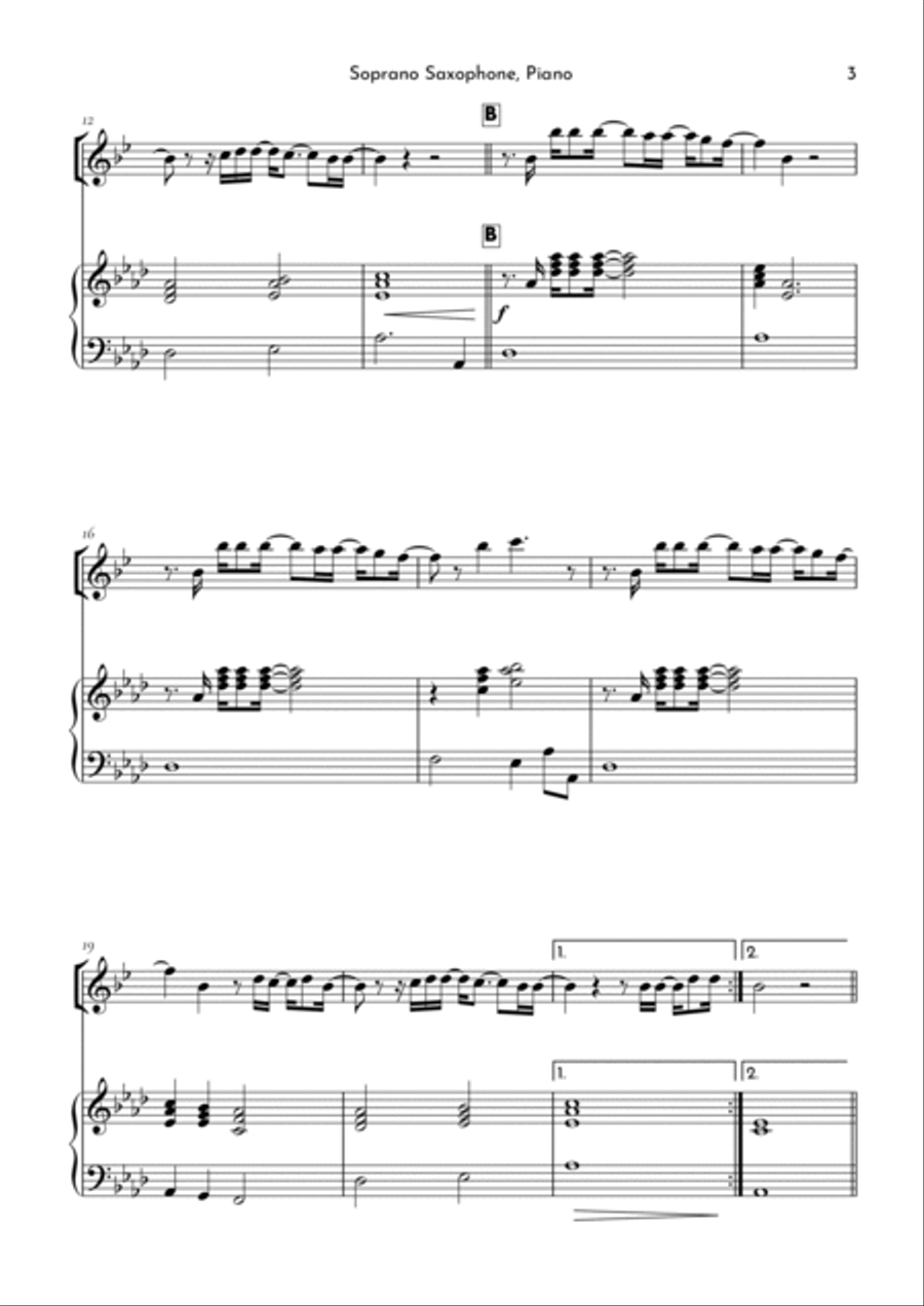 Goodness Of God Soprano Saxophone scores gallery preview page 3