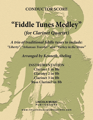 Book cover for Fiddle Tunes Medley (for Clarinet Quartet)