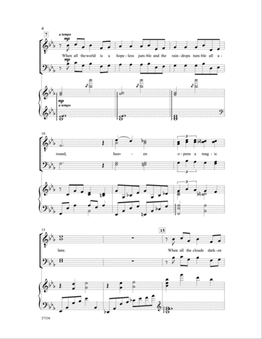 Over the Rainbow Over the Rainbow Men's Choir scores gallery preview page 12