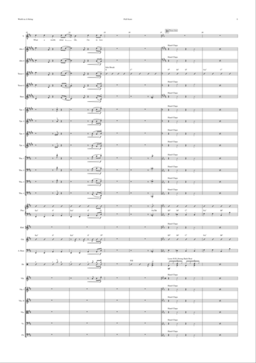 I've Got The World On A String Jazz Ensemble scores gallery preview page 5