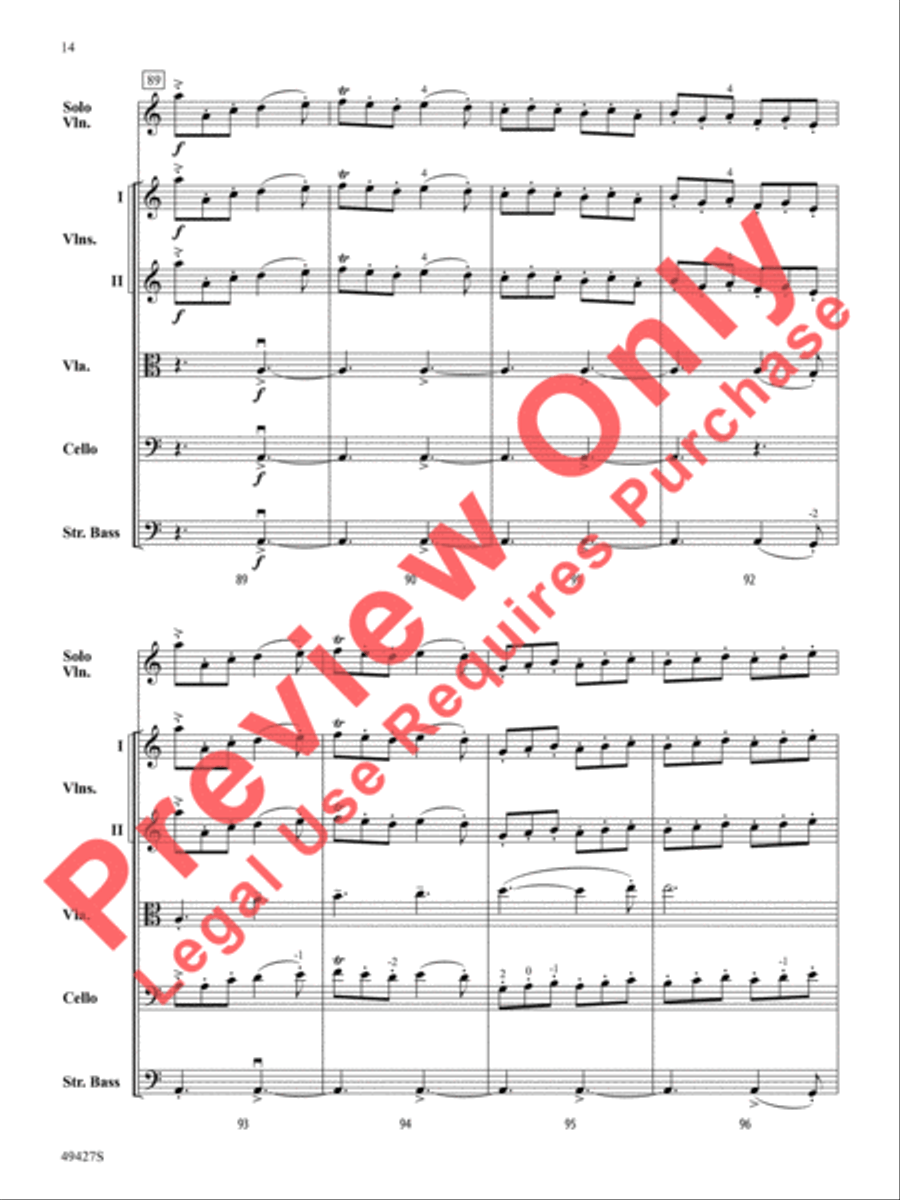 Fireball String Orchestra scores gallery preview page 15