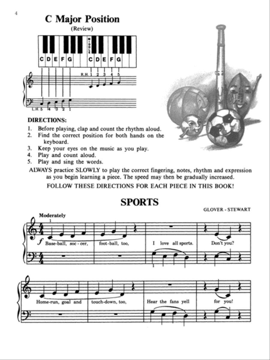 David Carr Glover Method for Piano Performance Piano Method scores gallery preview page 4