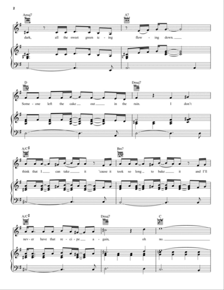 MacArthur Park Piano, Vocal, Guitar scores gallery preview page 2
