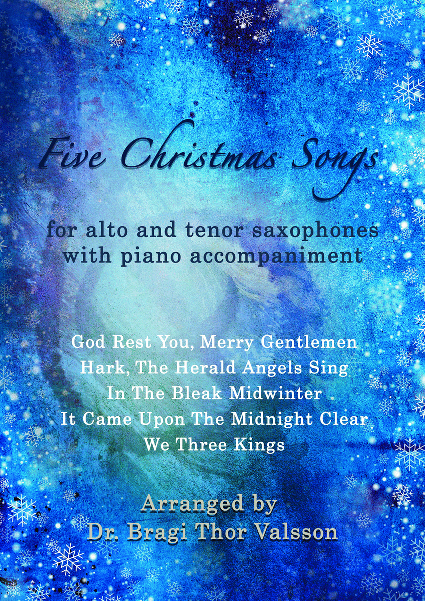 Five Christmas Songs - Alto and Tenor Saxophones with Piano accompaniment image number null