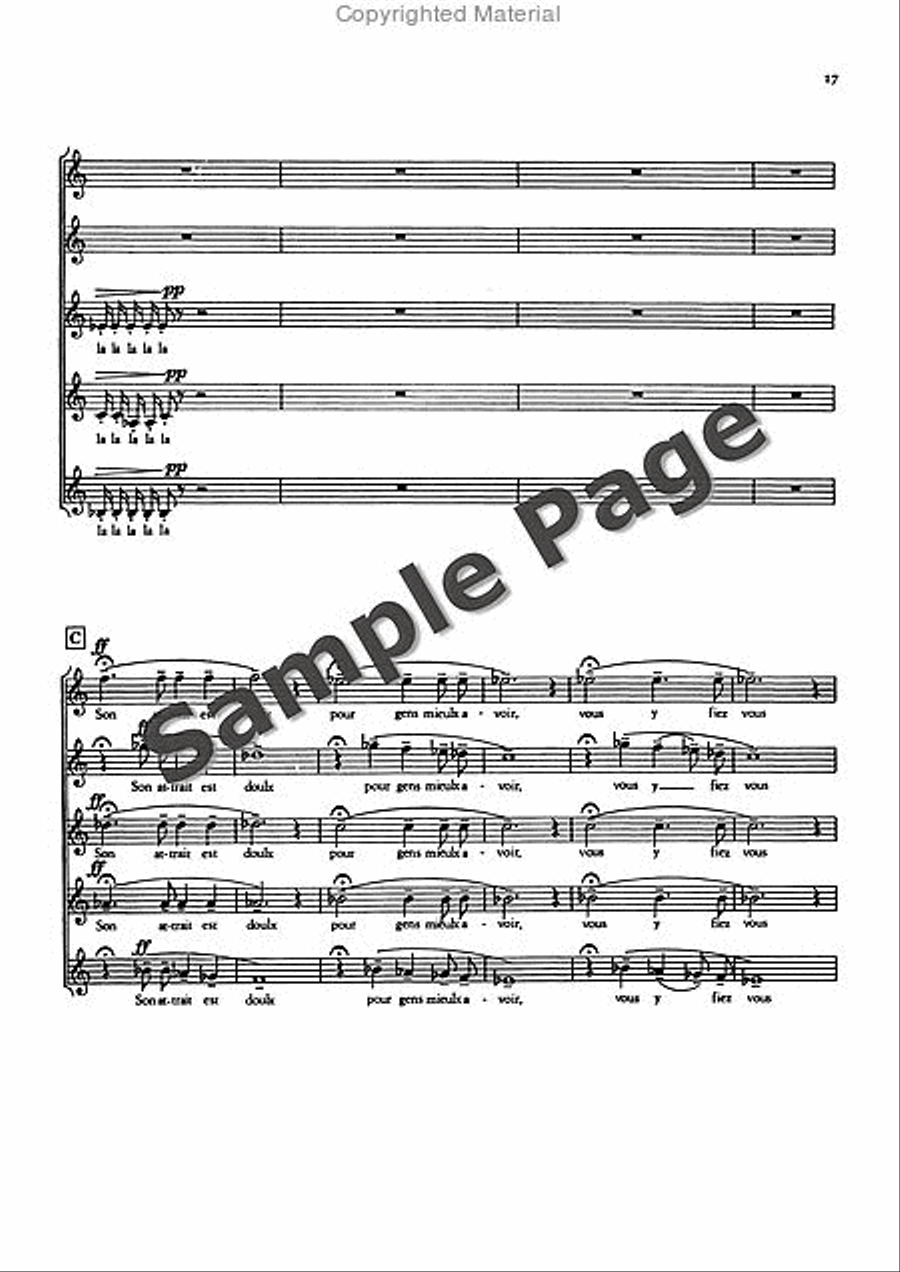 3 French Choruses from the ballet “Joan von Zarissa” Women's Choir scores gallery preview page 18