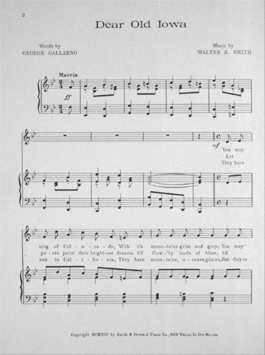 Dear Old Iowa Voice scores gallery preview page 2