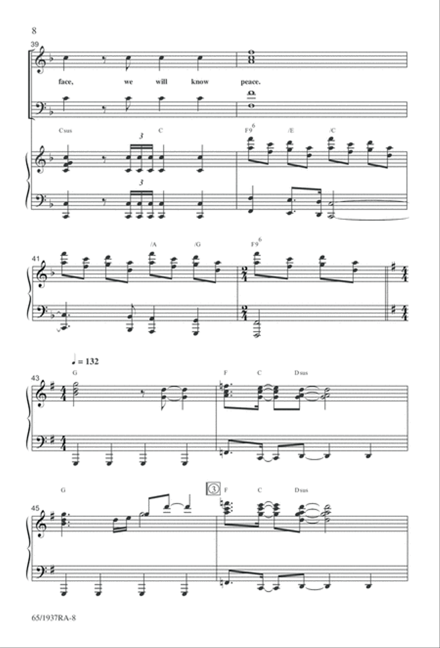 We Will Know Peace 4-Part scores gallery preview page 10