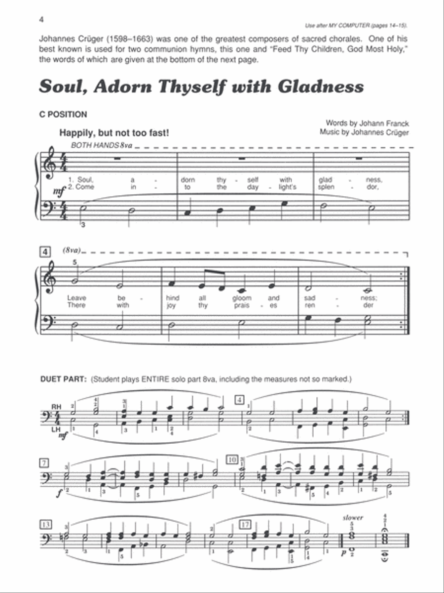 Alfred's Basic Piano Prep Course Sacred Solo Book, Book D Piano Method scores gallery preview page 2