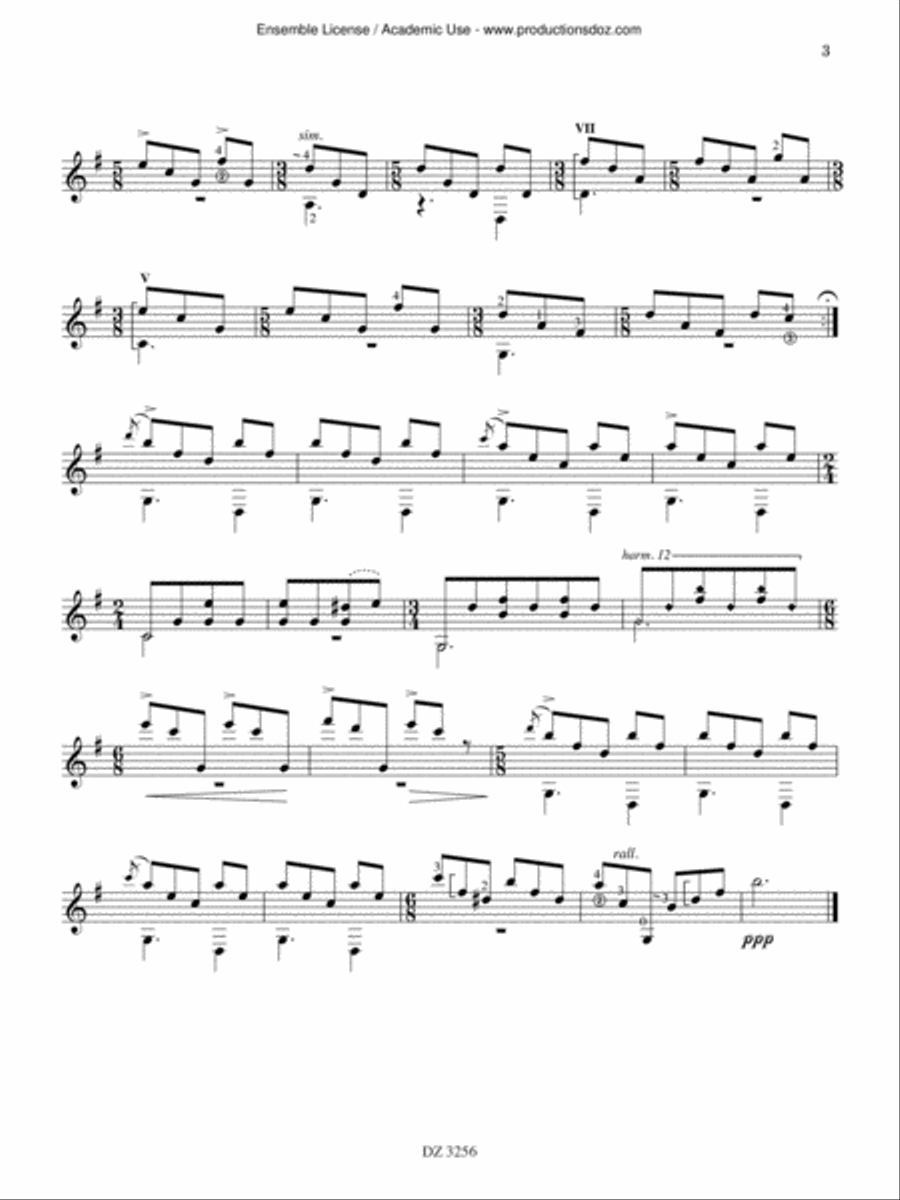 Anthologie Classical Guitar scores gallery preview page 3