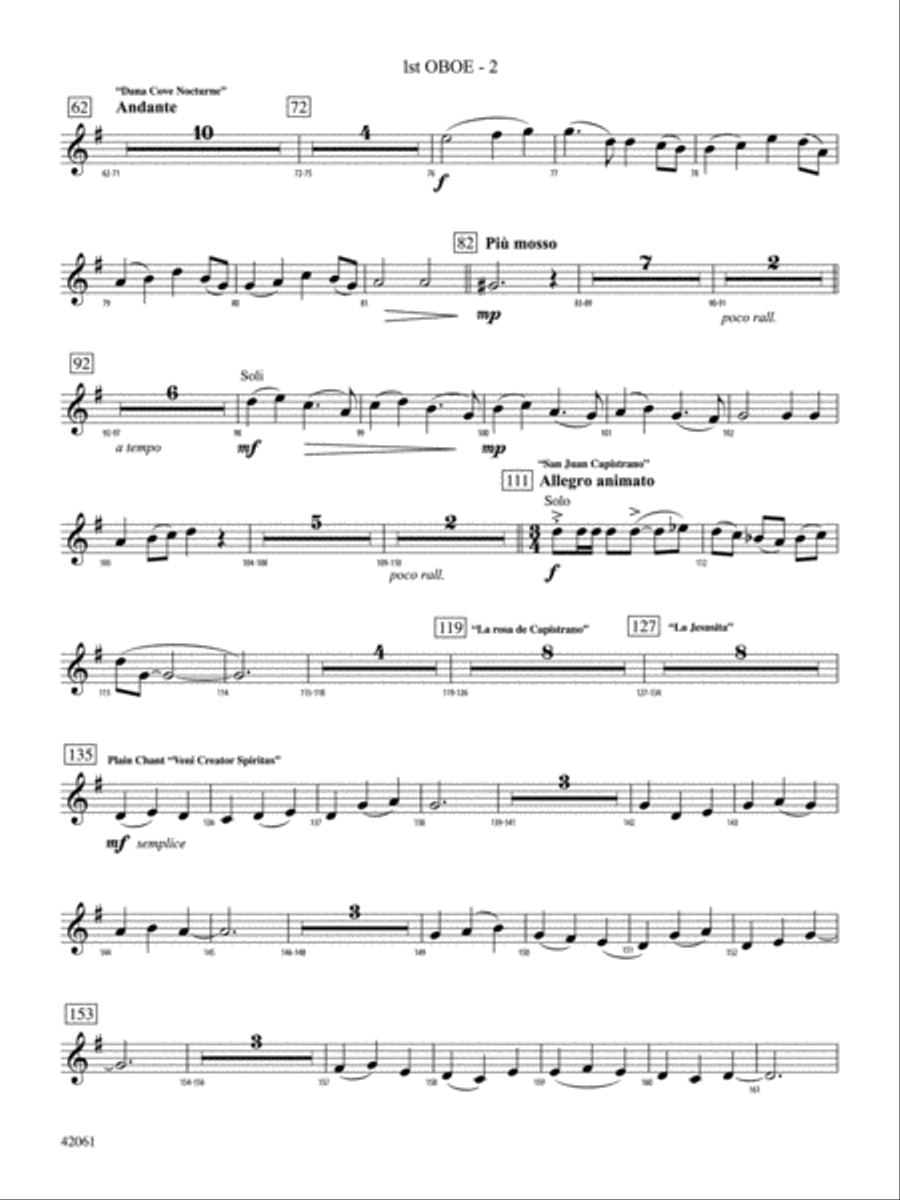 South County Sketches: Oboe Full Orchestra scores gallery preview page 2